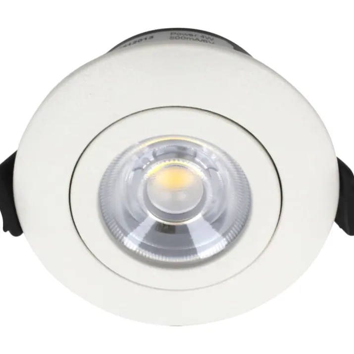 Nordtronic Low Profile Flexible indbygningsspot, driver, Ø5,5 cm, hvid, 2700K