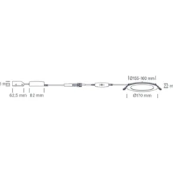 Nordtronic Lucette G2 indbygningsspot, Ø17 cm