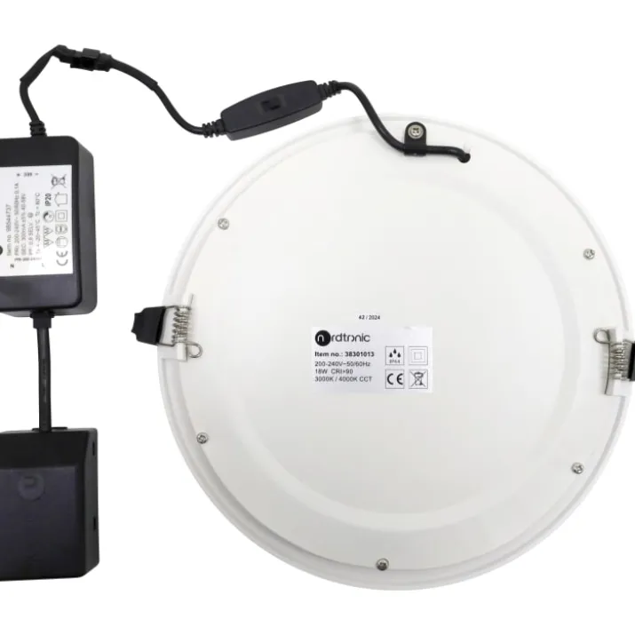 Nordtronic Lucette G2 indbygningsspot, Ø25 cm