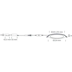 Nordtronic Lucette G2 indbygningsspot, Ø25 cm