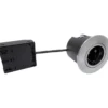 Nordtronic Quick Install indbygningsspot, GU10, rund, børstet aluminium