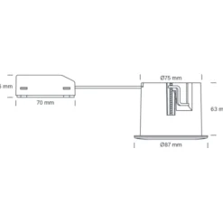 Nordtronic Quick Install indbygningsspot, GU10, rund, børstet aluminium