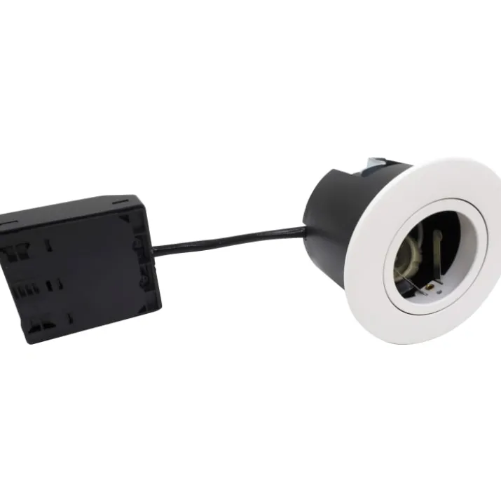 Nordtronic Quick Install indbygningsspot, GU10, rund, mat hvid