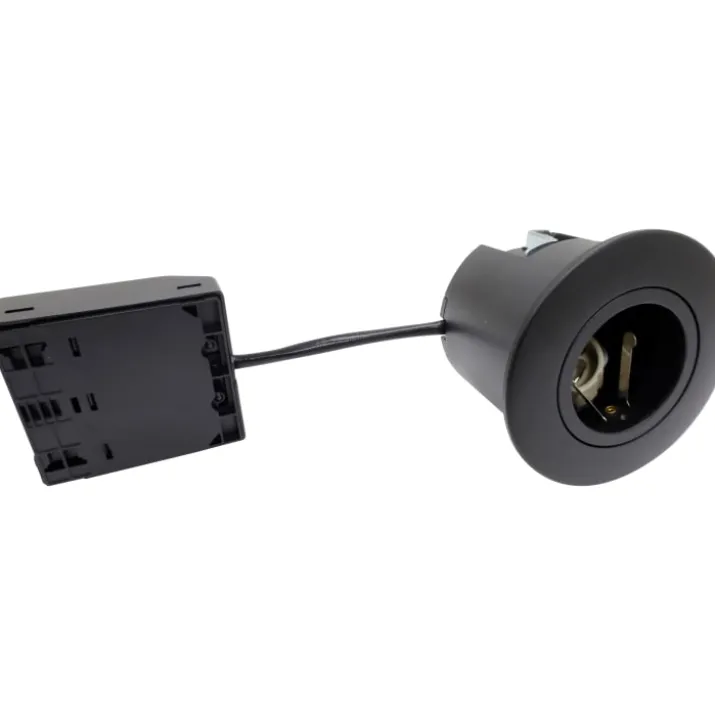 Nordtronic Quick Install indbygningsspot, GU10, rund, mat sort