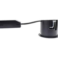 Nordtronic Quick Install indbygningsspot, GU10, rund, mat sort