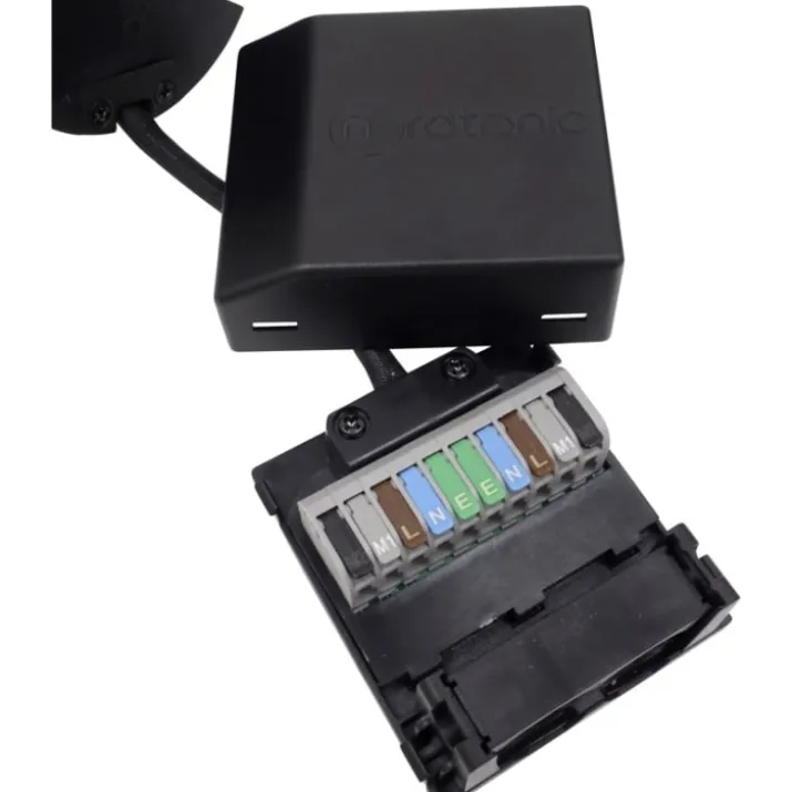Nordtronic Quick Install indbygningsspot, GU10, rund, mat sort