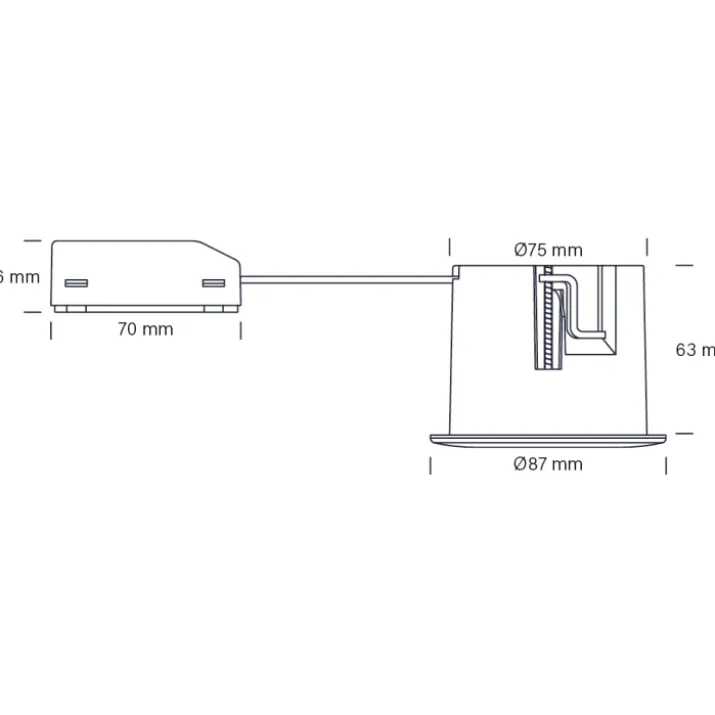 Nordtronic Quick Install indbygningsspot, GU10, rund, mat sort