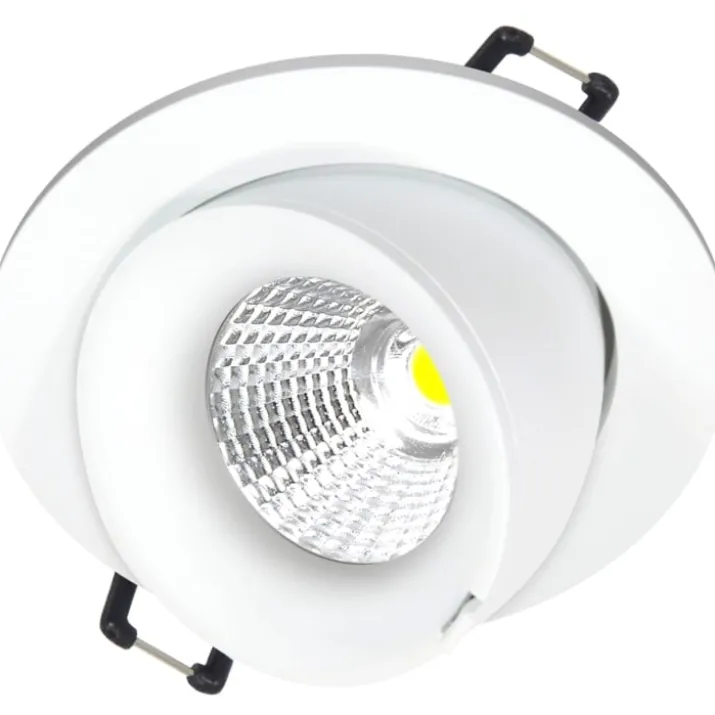 Nordtronic Velia Large Tilt indbygningsspot, mat hvid, 2700K