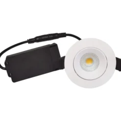 Nordtronic Velia Low Profile indbygningsspot, mat hvid, 3000K