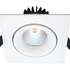 Nordtronic Velia Tilt indbygningsspot, firkantet, mat hvid, 3000K
