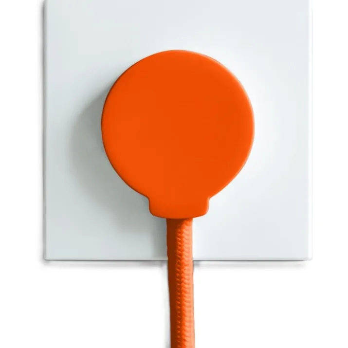 Norm F stikprop, schuko, med jord, orange