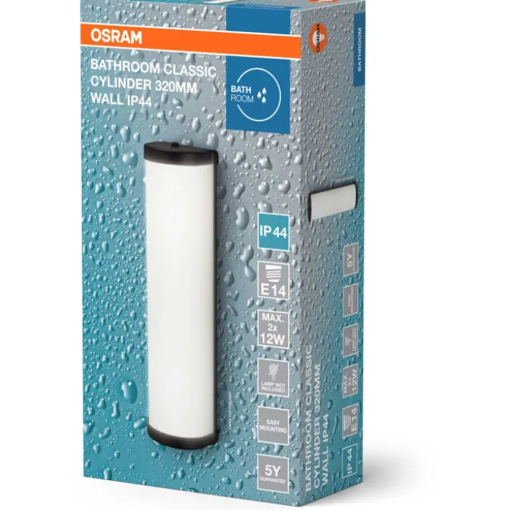 Osram Cylinder spejllampe, 32 cm, sort