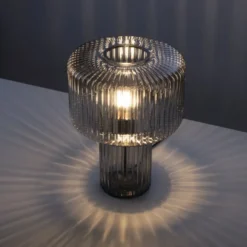 Paul Neuhaus Fungus bordlampe, røgfarvet