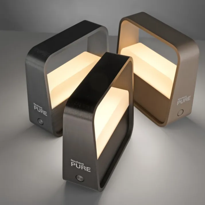 Paul Neuhaus Pure Go Akku genopladelig bordlampe, brun