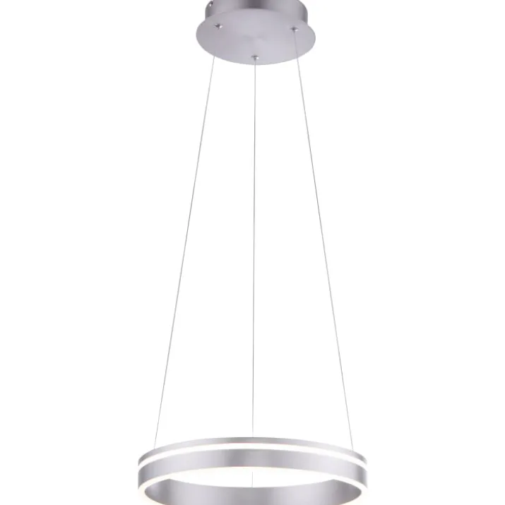Paul Neuhaus Q-Vito lysekrone, aluminium, Ø40 cm