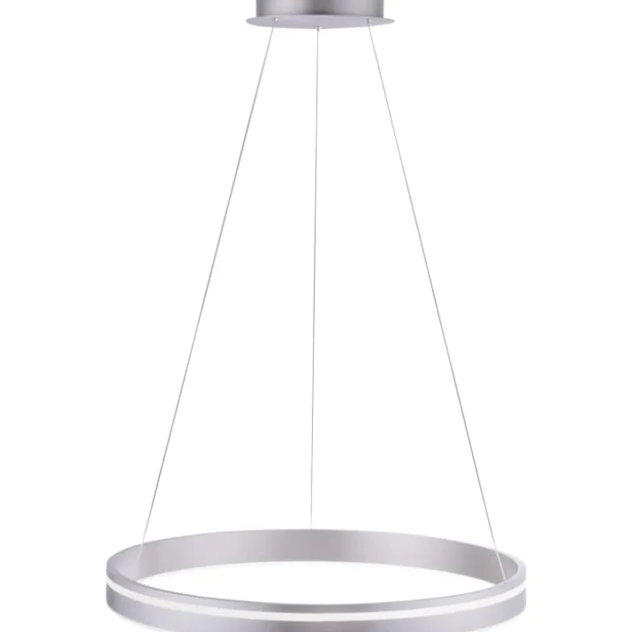 Paul Neuhaus Q-Vito lysekrone, aluminium, Ø59 cm
