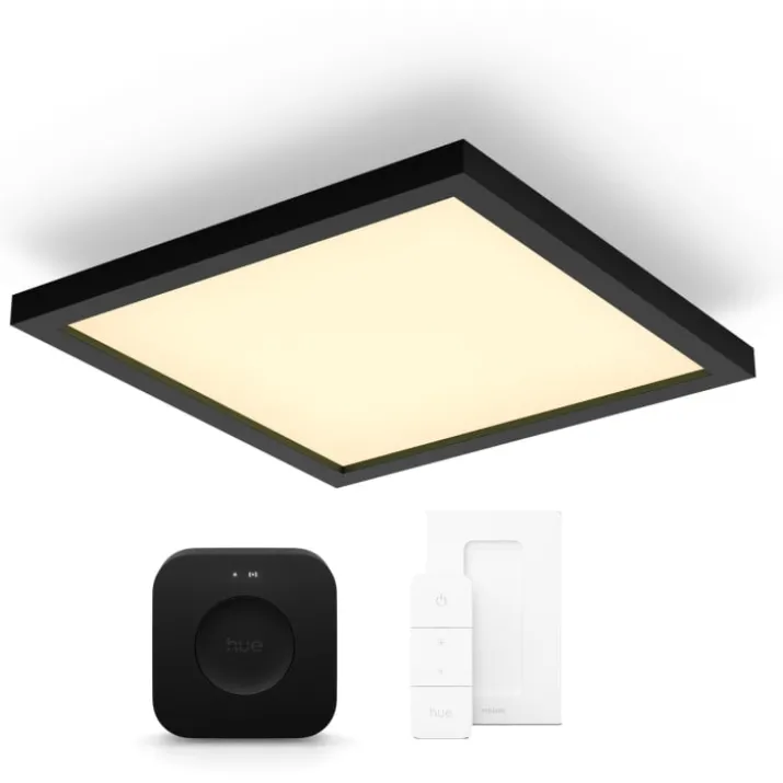 Philips Hue Aurelle LED panel, sort, 30x30 cm, startsæt