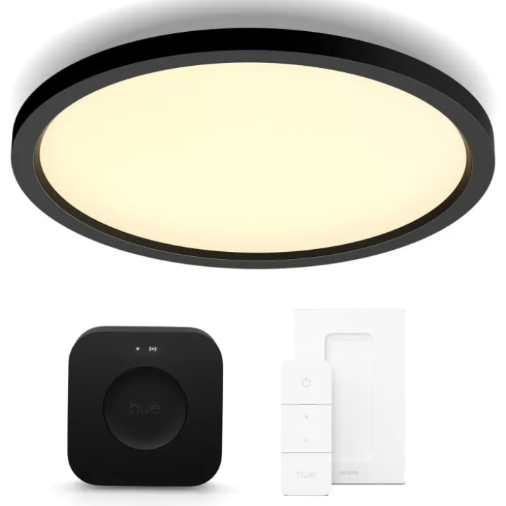 Philips Hue Aurelle plafond, sort, startsæt