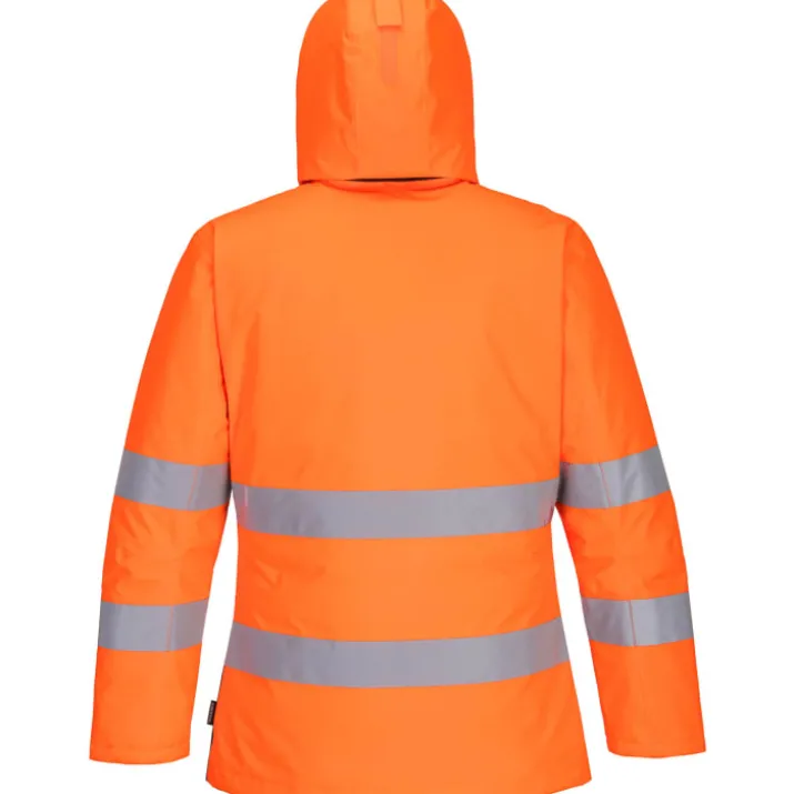 Portwest PW2 vinterjakke, hi-vis orange/sort, str. 2XL