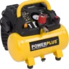 PowerPlus oliefri kompressor med 6 liters tank, 1,5HK