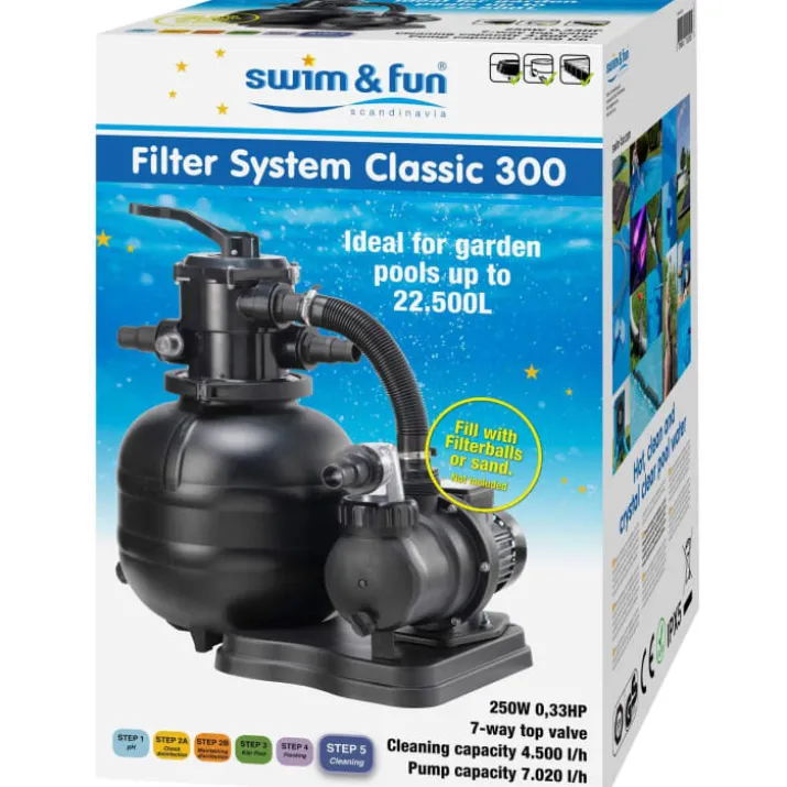 Pro classic sandfiltersystem, 250W