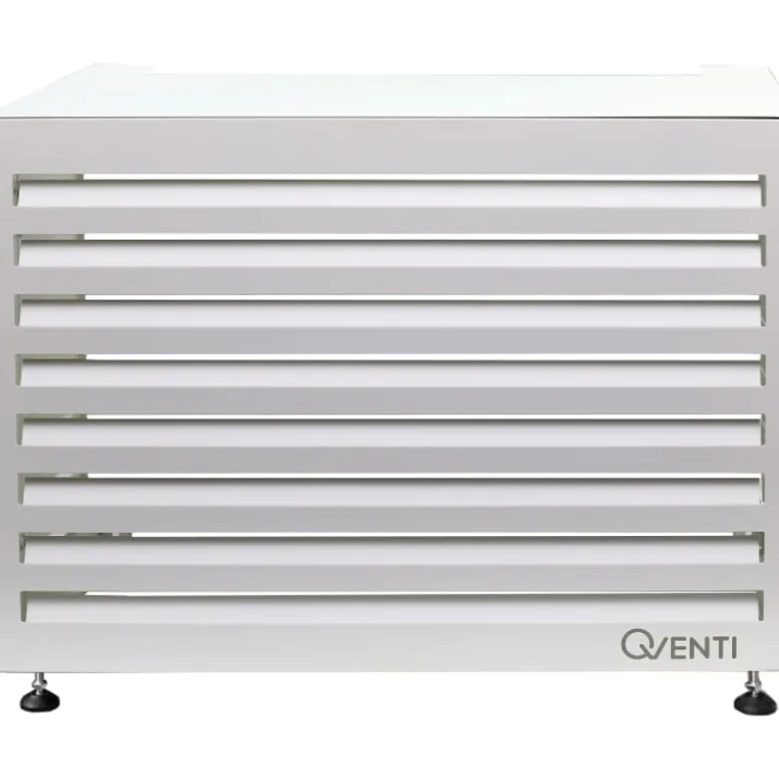 Qventi varmepumperskjuler aluminium, 100 cm, hvid
