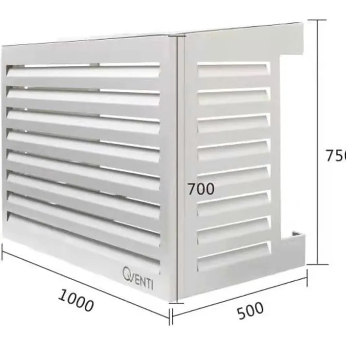 Qventi varmepumperskjuler aluminium, 100 cm, hvid