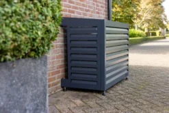 Qventi varmepumperskjuler aluminium, 115 cm, antracit