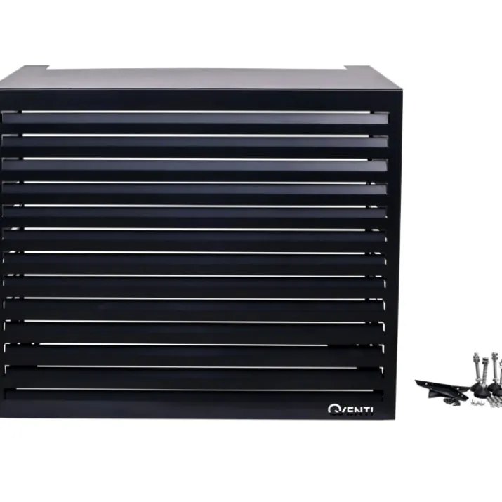 Qventi varmepumperskjuler aluminium, 115 cm, antracit