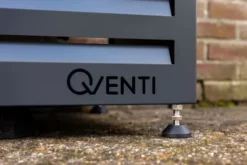 Qventi varmepumperskjuler aluminium, 115 cm, antracit