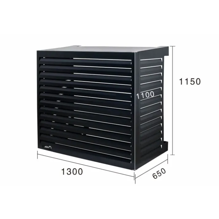 Qventi varmepumperskjuler aluminium, 115 cm, antracit