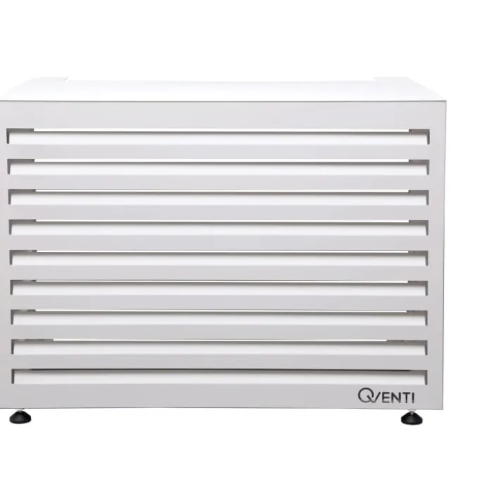 Qventi varmepumperskjuler aluminium, 115 cm, hvid