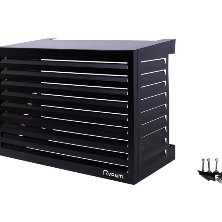 Qventi varmepumperskjuler aluminium, 115 cm, sort
