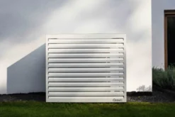 Qventi varmepumperskjuler aluminium, 130 cm, hvid