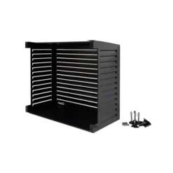 Qventi varmepumperskjuler aluminium, 130 cm, sort