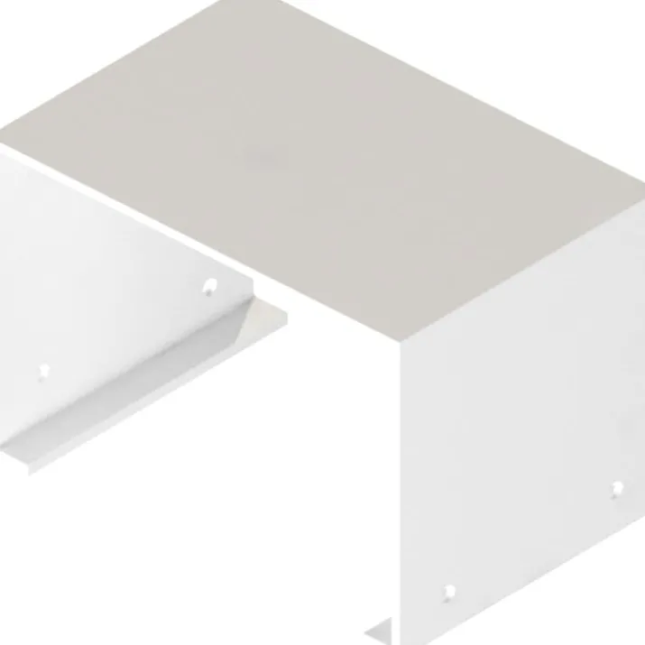 Qventi vægkanal, aluminium hvid