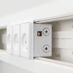 Rehau Signa installationskanal med låg, 70/130 mm, perlehvid