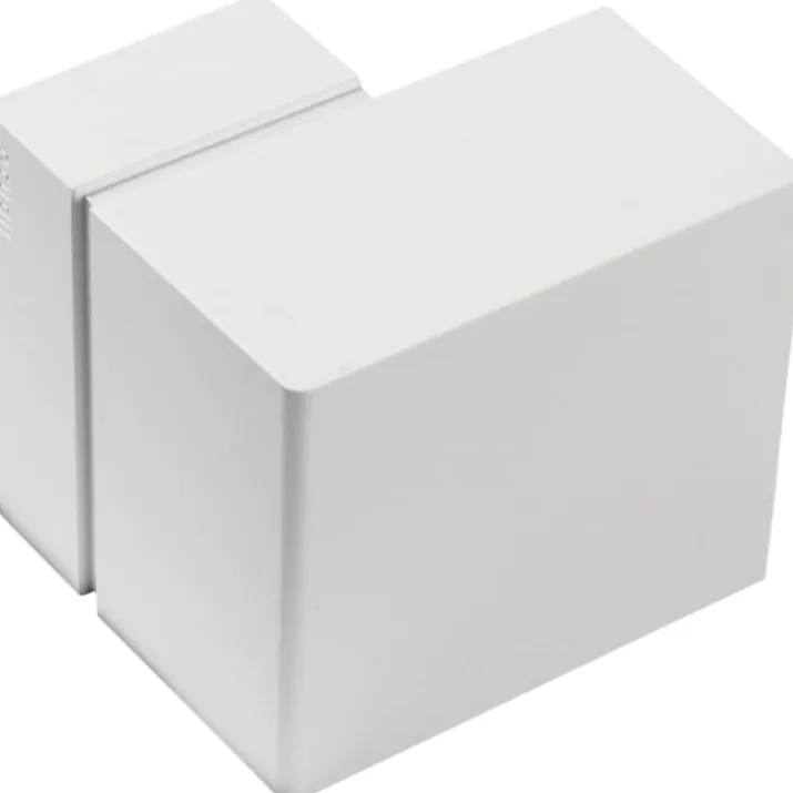 Rehau Signa udvendigt hjørne, Base 70/110 mm, perlehvid