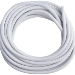 Rund plastledning PKL 2x0,75 mm², hvid, 10 meter