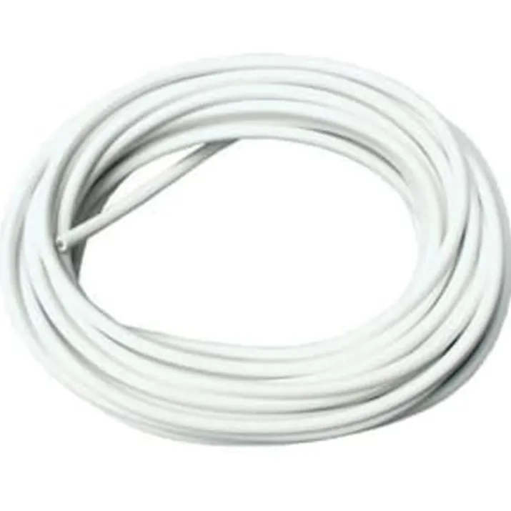 Rund plastledning PKL 2x0,75 mm², hvid, 5 meter