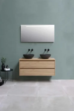 Sanibell Proline spejl med lys, 120x60 cm