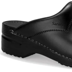 Sanita San Flex Clog træsko O1, uden hælkappe, sort, str. 35