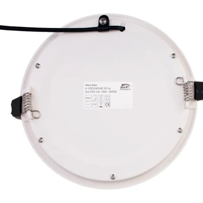 Scan Products Alisia Elite indbygningsspot, mat hvid, 3000K, Ø22,5 cm