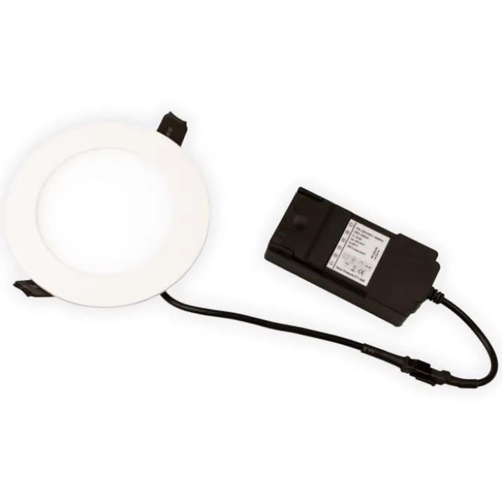Scan Products Alisia Elite indbygningsspot, mat hvid, 4000K, Ø12 cm