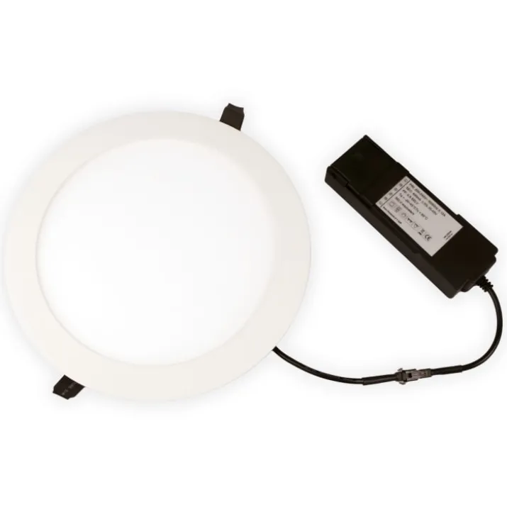 Scan Products Alisia Elite indbygningsspot, mat hvid, 4000K, Ø22,5 cm