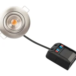 Scan Products Claudia Loop indbygningsspot, 3000K, børstet aluminium