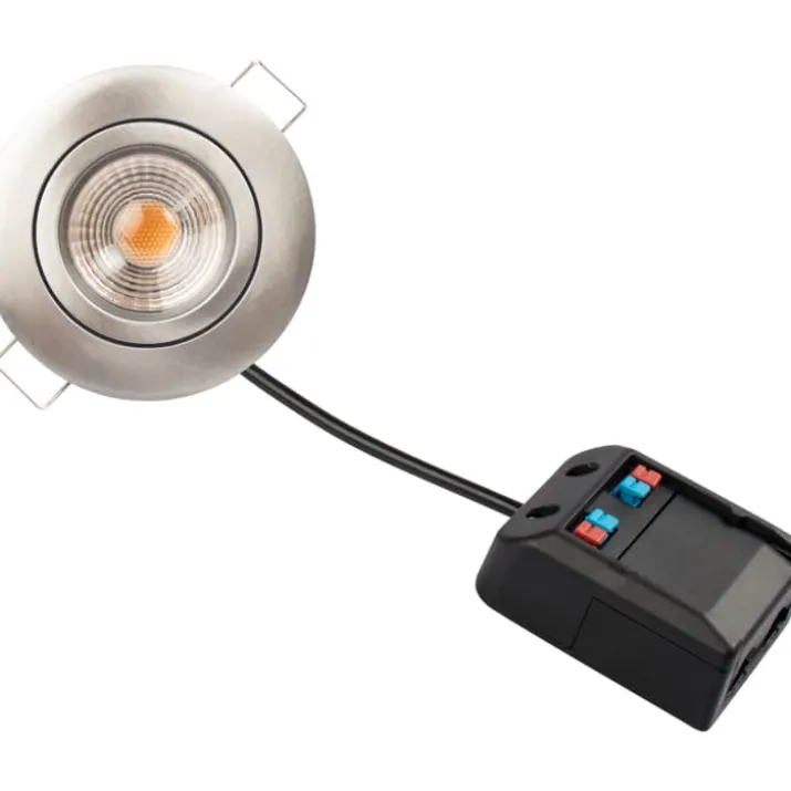 Scan Products Claudia Loop indbygningsspot, 3000K, børstet aluminium
