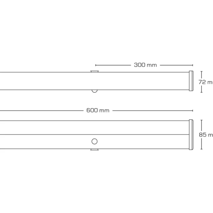 Scan Products Lucianna Square spejllampe, sensor