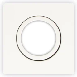 Scan Products Luna Low Profile frontring, firkantet, mat hvid