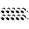 Scan Products Luna Quick Install 2.0 indbygningsspot, GU10, mat hvid, 10 stk